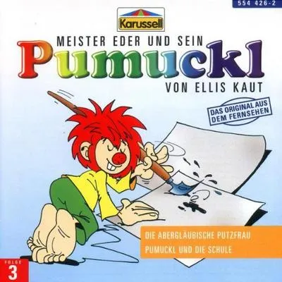 Obrázok produktu pre Majster Eder 03 a jeho Pumuckl. Pověrčivá upratovačka. Pumuckl a škola. CD