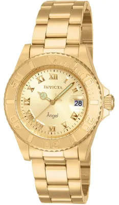 Obrázok produktu pre Invicta Angel 14321 Dámske Hodinky - Quartz Hnací Mechanizmus - Nerezová Oceľ so Zlatým Ciferníkom - 40 mm