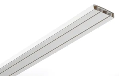 Immagine prodotto di Gardinia set di binari per tende a 2 corse 240 cm bianco 240 cm