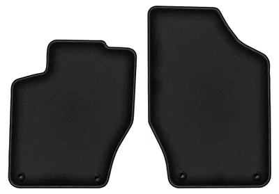 Imagen del producto de Alfombrillas delanteras de moqueta para Peugeot 308 I 2007-2013 (hatchback/familiar/SW) – 2 piezas, negras, a medida – Wielganizator DURBAN