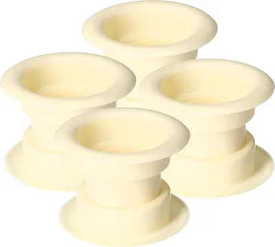 Immagine prodotto di KOTARBAU® Set di 4 griglie di aerazione rotonde in plastica per porte del bagno