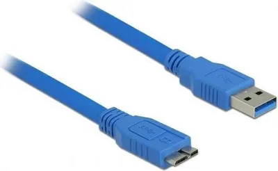 Obrázok produktu pre DeLOCK 83502, 5 m, USB A, Micro-USB B, USB 3.2 Gen 1 (3.1 Gen 1), Samec/samec, Modrá