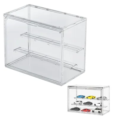 Image de Solidchoice - Vitrine en acrylique avec porte - Anti-poussière et stable, dimensions : 30 x 23,5 x 17 cm