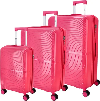 Produktbild von DYX 4 Rollen Trolley 3er Set S/M/L Paris Red : Red Farbe vom Hersteller: Red