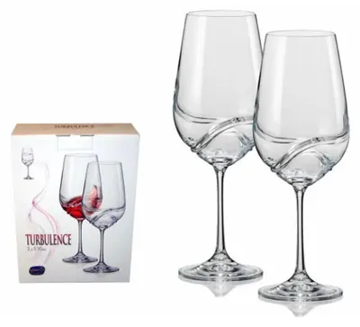 Produktbild von Crystalex Turbulence Rotweingläser, 550 ml, 2 Stück