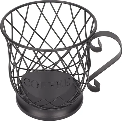 Image de Porte-caf?s en fer Organisateur grande capacit ? de stockage de capsules pour caf?s ? domicileblack