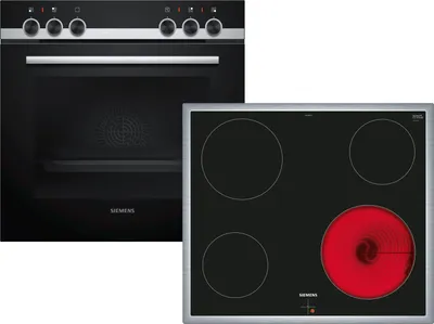 Produktbild von Siemens EQ511KA02Z Set Einbauherd HE510ABS2 Edelstahl + Glaskeramikkochfeld EA645GE17