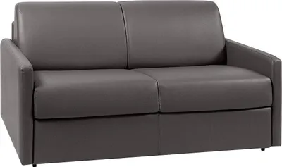 Produktbild von 2-Sitzer-Sofa mit Express-Klappmechanismus aus CALIFE- - Farbe: grau - Liegefläche: 120 cm - 22 cm Matratze mit Formgedächtnis
