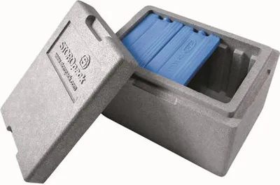 Produktbild von 24x Isolierboxen mit Deckel aus Neopor® Akkuversion 330 x 225 x 225 mm 7,3 Liter