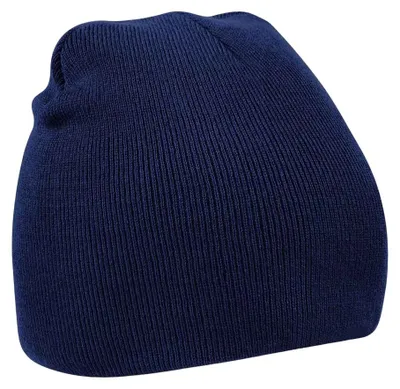 Produktbild von Beechfield Uni Basic Strick Wintermütze RW209 (Einheitsgröße) (Marineblau)