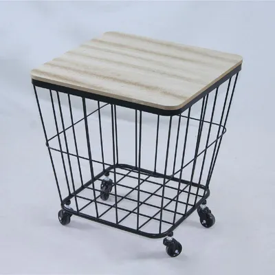Produktbild von Quadratischer Tisch mit Rollen und Stauraum, 38,5 x 38,5 x 43 cm