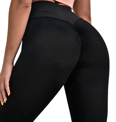 Produktbild von Modische Push Up Leggings HO-40303 in Schwarz - Perfekt für Sport und Freizeit KP40303