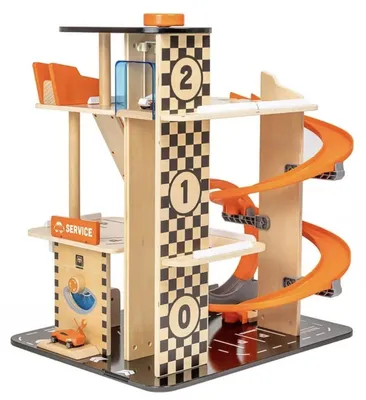 Immagine prodotto di Eurekakids garage per acrobazie da corsa cobranded
