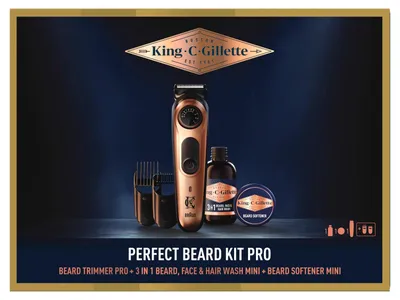 Obrázok produktu pre Darčeková sada na strihanie fúzov Brau King C. Gillette