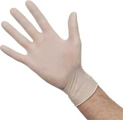 Image de Gants en latex poudrés, blancs, taille S (100 pièces)