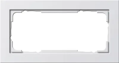 Produktbild von GIRA 100222 Abdeckrahmen 2f o.Mittelsteg E2 Reinweiß seidenmatt