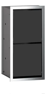 Produktbild von EMCO Emco WC-Papiermodul ASIS 150 Unterputz, 344mm chrom/schwarz