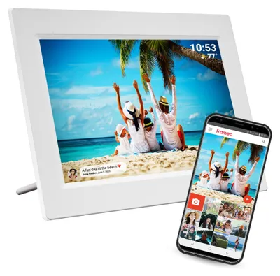 Produktbild von Denver PFF-1015 Digitaler WLAN-Bilderrahmen - 10.1" IPS Touchscreen & Frameo App