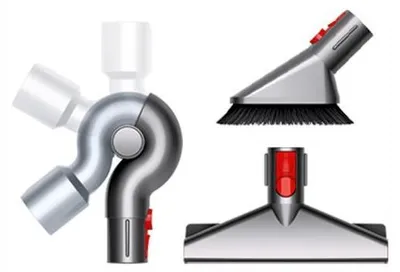 Produktbild von Dyson 972204-01, Zubehör-Set, Handstaubsauger, Rot, Silber, Dyson, V8, V10, V11, V12, V15, 3 Stück(e)