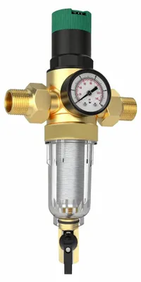 Wasserdruckregler 3/4 Zoll mit Manometer und Filter, Messing