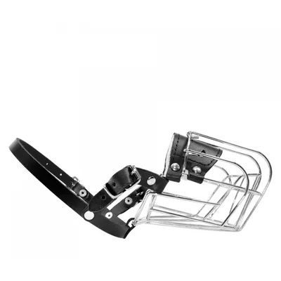 Produktbild von Metall Drahtkorb Maulkorb für Zwergpinscher + Dackel Größe 2 Länge 8cm Umfang 22cm