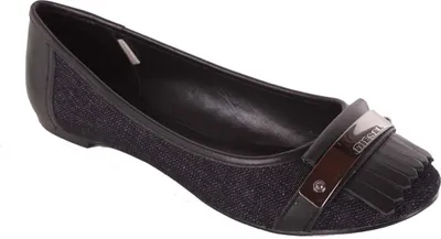 Produktbild von Diesel Damen Ballerina Slipper Jeans "Haneta" Schwarz #163,371