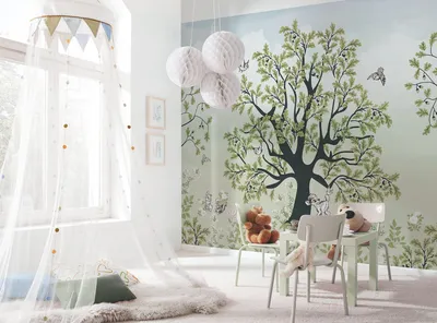 Produktbild von Vlies Fototapete - Bambi Forest Friends- Größe 400 x 250 cm