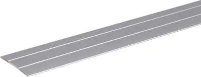 Immagine prodotto di Alberts 484491 Profilo di transizione, autoadesivo, con due scanalature, alluminio, anodizzato argento, 900 x 37,8 mm