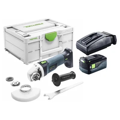 Produktbild von Festool AGC 18-125 EB-Basic Akku Winkelschleifer 18 V 125 mm Brushless + 1x Akku 5,0 Ah + Ladegerät + Systainer