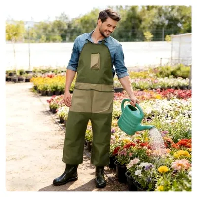 Produktbild von Gartenschürze – leicht, verstellbar und wasserdicht mit Taschen für Erwachsene