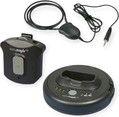 Produktbild von Sonumaxx 2.4 LR Set Halsloop Induktionsschleife: Kabelloses, Kristallklares TV-Klang für Hörgeräte