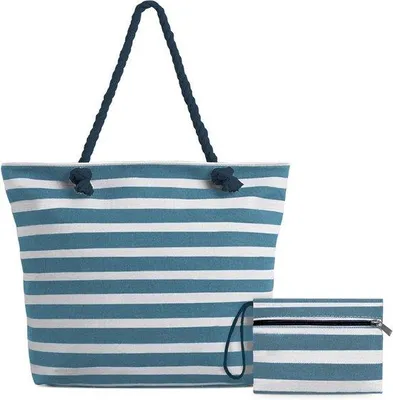 Image de Grand sac de plage imperméable avec fermeture éclair, sac de plage à rabat pour le sport, les courses, les voyages, avec compartiment imperméable, vert-gris, très grand format.