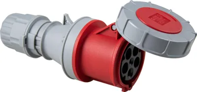 Produktbild von as-Schwabe CEE-Stecker ohne Kabel max. 16mm² 400V 63A 5-polig Klappdeckel IP44