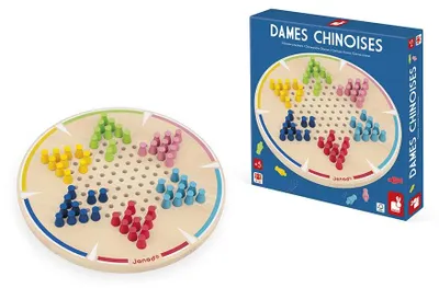 Immagine prodotto di Janod Gioco da tavolo "Dama cinese" Giocattolo in legno Gioco classico per bambini
