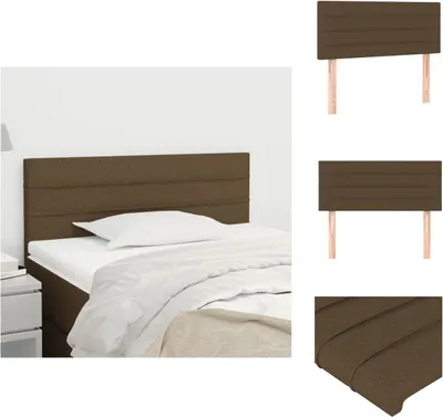Produktbild von vidaXL Kopfteil Dunkelbraun 100x5x78/88 cm Stoff -  Kopf- & Fußenden