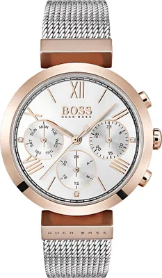 Produktbild von Hugo Boss Damenuhr Edelstahl silber roségold