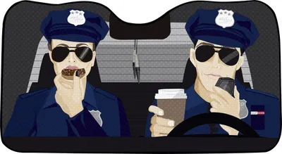 Produktbild von OKCars Frontscheibensonnenschutz Polizei
