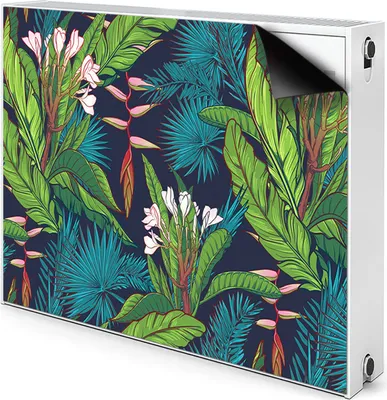 Produktbild von Magnet Heizkörper Heizkörper-Abdeckung Heizkörperabdeckung 90x60 cm  - Tropisch, dschungel
