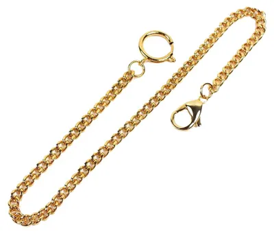 Produktbild von Minott Taschenuhrkette Gliederkette Edelstahl vergoldet RE22033