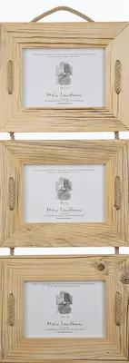 Produktbild von Schnurrahmen Trio 13x18 cm – Natur-Hell/Hellbraun – Recyceltes Holz