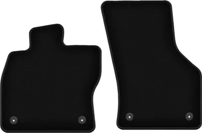 Immagine prodotto di Wielganizator Tappetini anteriori in velluto per Seat Leon III (2012-2020, hatchback, station wagon, variant) neri, set 2 pz, con fissaggi