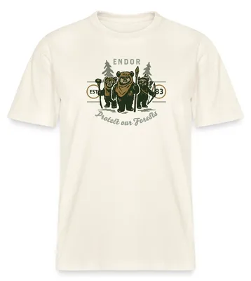 Produktbild von Star Wars Endor Protect Our Forests Relaxed Fit Uni T-Shirt, XS, Naturweiß