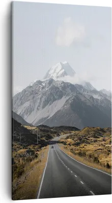 Produktbild von Bild auf Leinwand - Leinwandbild - Einteilig - Weg Berg Gipfel - 45x80cm - Wand Bild - Wanddeko - Wandbilder - Leinwanddruck - Bilder - Wanddekoration - Leinwand bilder - Wandbild - PA45x80-4833