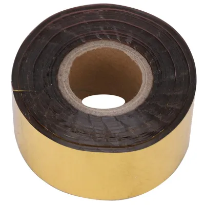 Immagine prodotto di Stampa a caldo carta stagnola tessuto pelle confezione accessori decorazione fai da te 3cm larghezza 120 metri/ rotolo oro