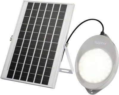 Produktbild von Sygonix SY-5596934 Solar-Außenwandleuchte mit Bewegungsmelder LED 10 W Grau