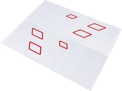 Immagine prodotto di 100 x 38 cm Adesivo laterale per carrozzeria auto Adesivo in PVC Fai da te Decorazione sportiva Accessori per auto e camion da corsa Bianco Rosso
