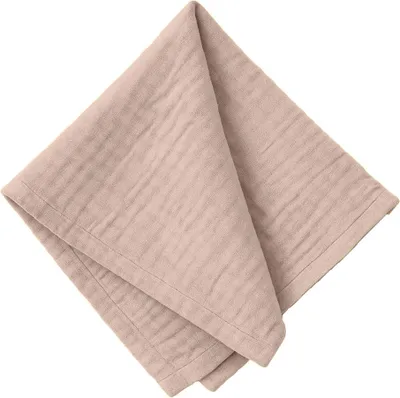 Produktbild von Musselin-Servietten Altrosa 45x45 cm – weiche Tischservietten aus Musselin, Set 10 Stück, natürlich & wiederverwendbar