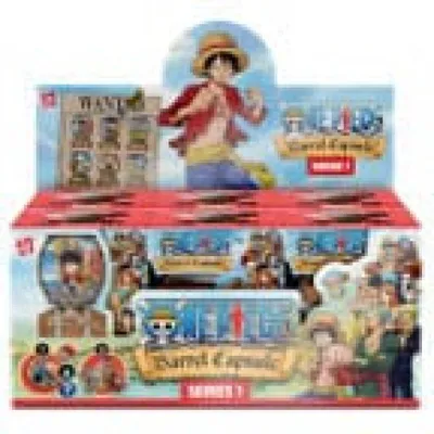 Immagine prodotto di Espositore con 6 confezioni a sorpresa contenenti minifigure One Piece Barrel da 9 cm