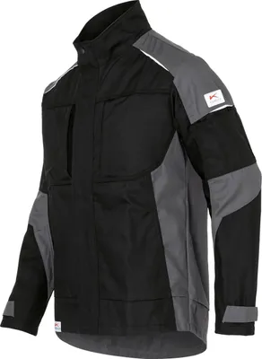 Produktbild von Kübler Activiq Baumwolle+ Jacke schwarz/anthrazit Gr. 4XL