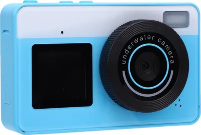 Obrázek produktu pro Yctze 4K digitální kamera 48MP 3 metry IP68 vodotěsná 18x zoom Vlog kamera s přední duální obrazovkou pro teenagery (modrá)